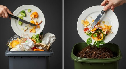 Food waste recycling compost bin instructions