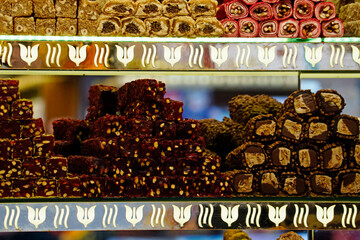 tasty turkish delights at the grand bazaar in istanbul