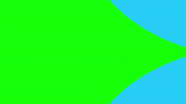 Animated flight of an airliner with a change of background. Flight of the plane from left to right