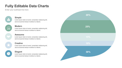 Fully Editable Data Charts for Modern and Elegant Presentations