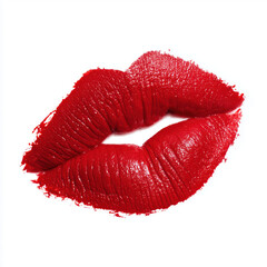 Passionate Red Lips Close-up , isolated on white background png