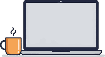 Laptop and Coffee The Perfect Work from Home Setup