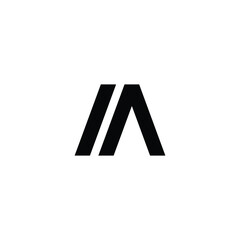 Obraz premium Stylish IA, AA and M linked monogram in crisp line art style. Versatile branding solution for tech companies, design studios, and premium businesses. Elegant yet powerful minimalist identity mark