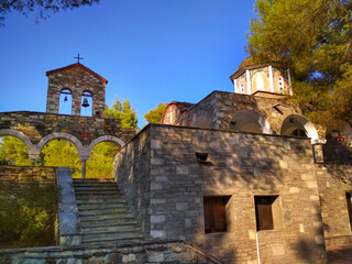 Fototapeta premium Vourvourou Saint Theonas Church, Greece