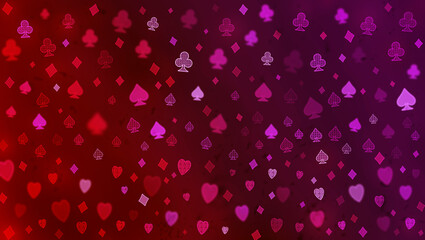 The Abstract poker blurred pattern.