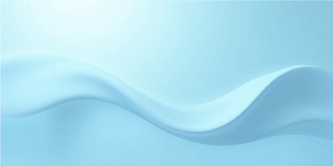 Abstract blue wave background with flowing lines and digital design elements