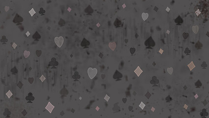 The Abstract poker grunge blurred pattern.