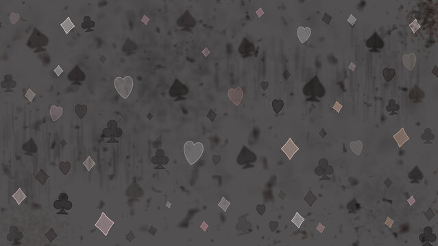 The Abstract poker grunge blurred pattern.