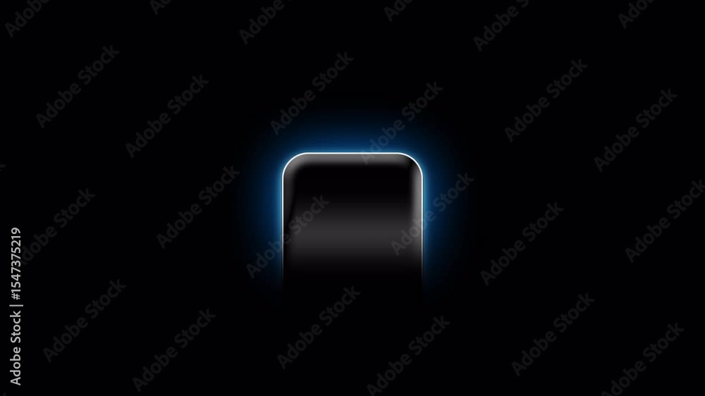 Poster liquid glass for title. the background can be remove using a blending mode like add.sleek smartphone