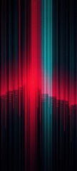 Abstract pixel sorting art, vertical lines of color cascading down