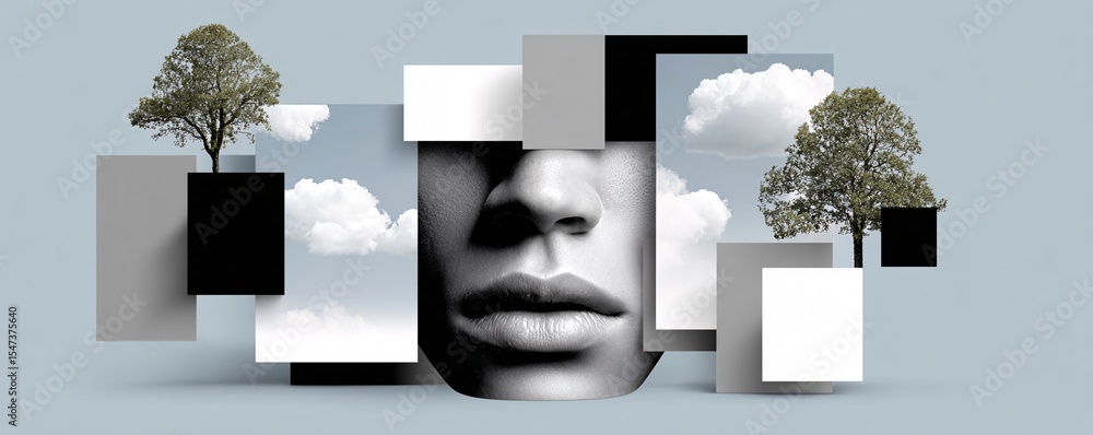Poster the fusion of generative ai with ai intelligence captured in a magazine photography style, emphasizi