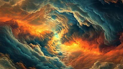 Abstract background with clouds