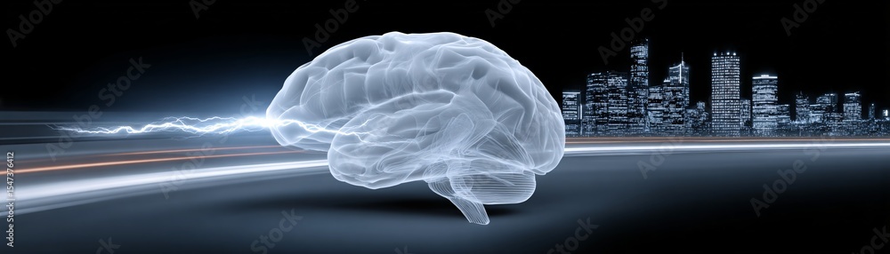Poster the fusion of generative ai with ai intelligence captured in a magazine photography style, emphasizi