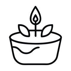 birthday cake with candle