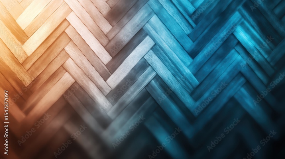 Poster an abstract image showcasing a beautiful wood-patterned background featuring a smooth, harmonious bl