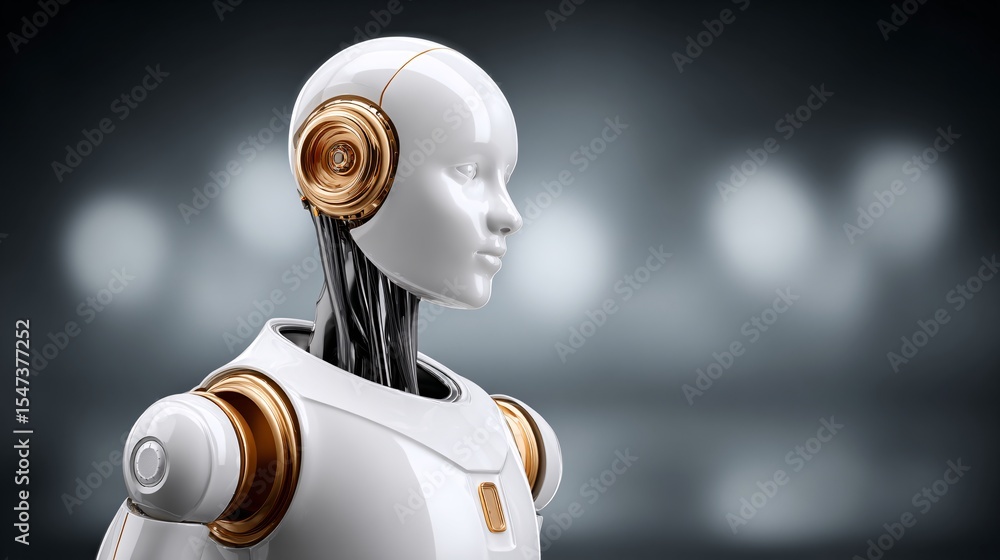 Poster the fusion of generative ai with ai intelligence captured in a magazine photography style, emphasizi