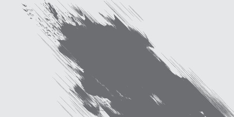 Bold and Expressive Brush Stroke Abstract Background in Black and Grey.