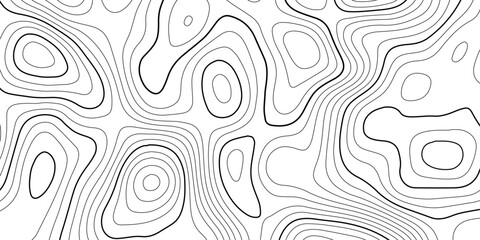Geometric Topographic Background with Fluid Curves and Contour Lines.