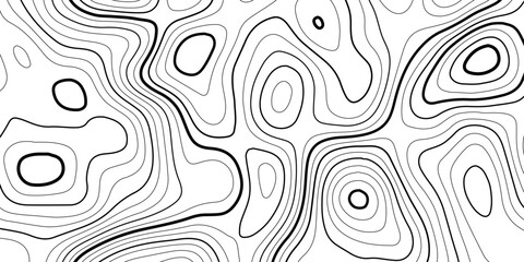 Minimalist Topo Line Art Texture – Black and White Abstract Contours.