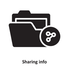 Sharing info Vector Icon which can easily modify or edit
