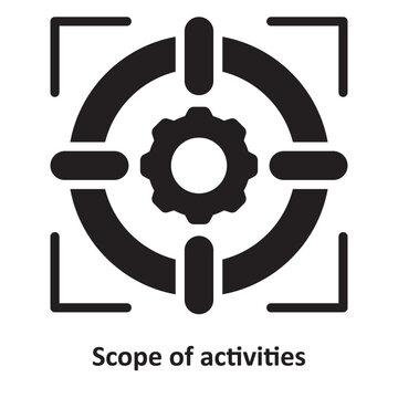 Scope of activities Vector Icon which can easily modify or edit