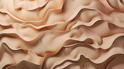 Abstract, flowing, light beige, rippled texture