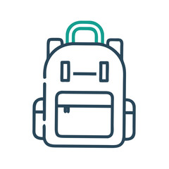 Fototapeta premium Professional backpack icon design element transparent background