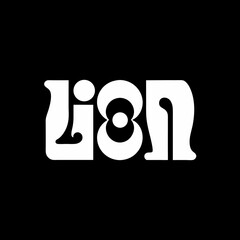 typography lion