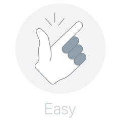 Easy icon, Effortless Simplicity for Everyone, Making Life Easier, One Step at a Time, vector