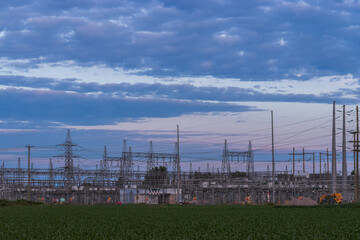 power station in the countryside