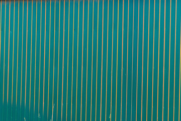 Sunset on corrugated metal