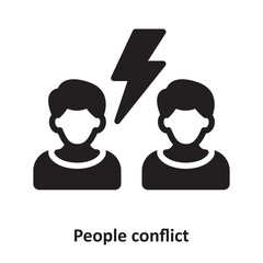 People conflict Vector Icon which can easily modify or edit