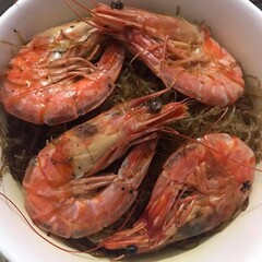 cooked shrimp on a plate