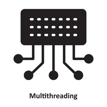 Multithreading Vector Icon which can easily modify or edit
