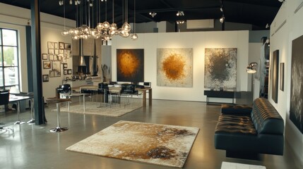 Modern art gallery interior (3)