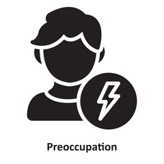 Preoccupation Vector Icon which can easily modify or edit