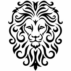 lion head vector