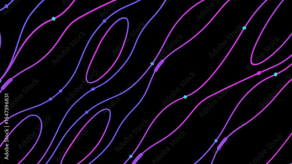 Poster abstract line wave motion graphics background seamless gradient background for loop playback. paint 