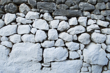 Gray and white Stone wall background texture