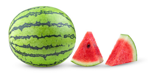 watermelon isolated on transparent png (Image from camera)