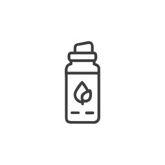 Obraz premium Reusable Bottle Icon for Zero Waste Blogs, Sustainable Living Websites, Eco-Friendly Product Promotion, Environmental Education, and Plastic Reduction Campaigns