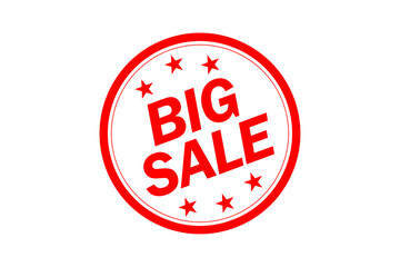 BIG SALE - BIG SALE text written on Red Rubber Stamp
