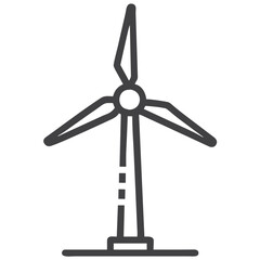 Wind Turbine Icon for Renewable Energy Websites, Sustainable Power Blogs, Green Technology Education, Clean Energy Materials, and Environmental Design Projects