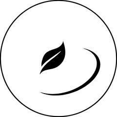 Green leaf nature logo design