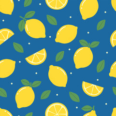 Lemon seamless pattern 