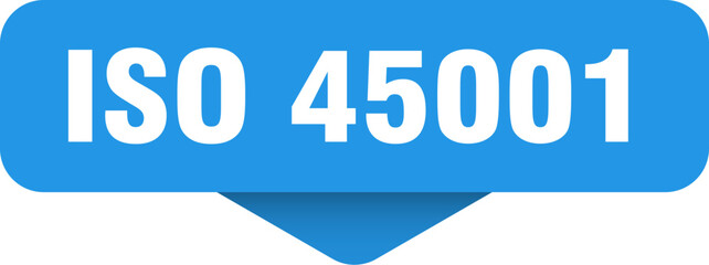 iso 45001 sticker. iso 45001 sign on transparent background