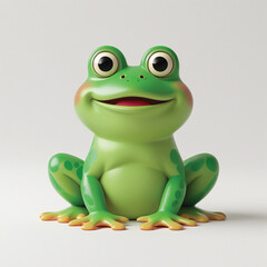Fototapeta premium frog on a white background