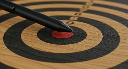 Target and pen aiming at center