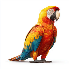 Obraz premium Stunning Macaw in Vibrant Colors , isolated on white background png