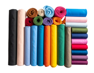 Rolled Fabric Bolt with Pattern – Transparent